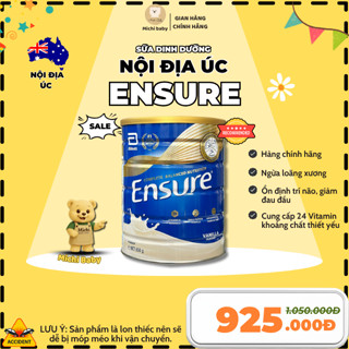 Sữa Ensure Úc 850g Hương Vani Giàu Dinh Dưỡng - Michi baby MC682