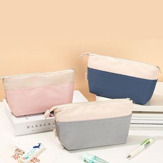 Túi Đựng Bút Deli Vải Canvas Nhiều Màu – Chống Nước Dung Tích Lớn Đựng Đồ Dùng Học Tập Mĩ Phẩm