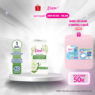 [MỚI RA MẮT] Băng vệ sinh Diana hằng ngày Le Parfum hương nhài Ả Rập thanh khiết 40 miếng