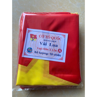 Cờ Tổ Quốc vải Lụa đủ kích thước, phục vụ Đại lễ các dịp trọng đại của Nước