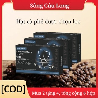 Me Kong American Black 100% Arabica Cà Phê Hạt Chất Lượng Cao Mua 2 Tặng 4 Tổng Cộng 6 Hộp Không Đường Đậm Đà Ngọt Ngào