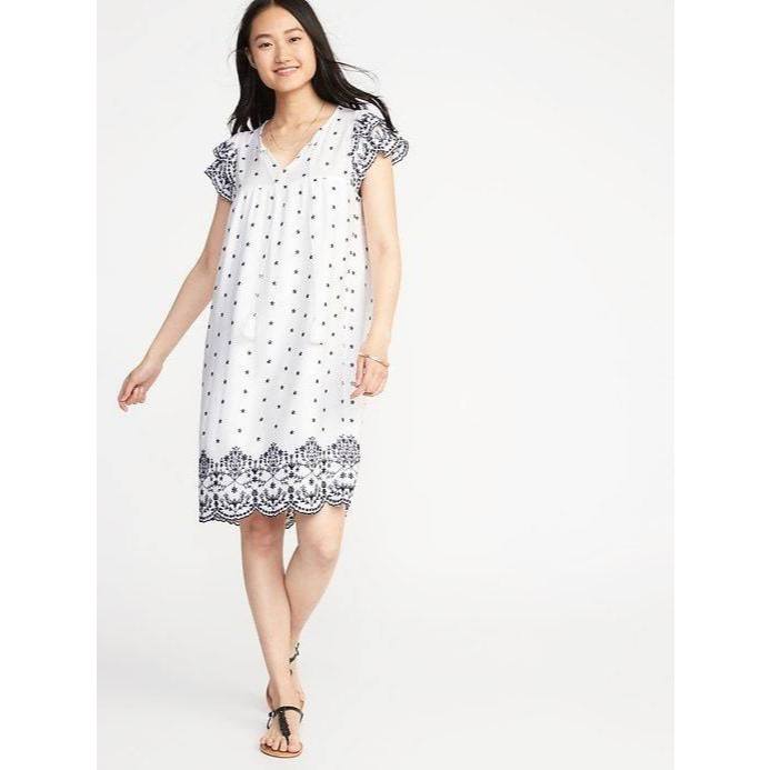 Đầm nữ Old Navy Flutter Sleeve Shift size S