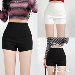  Quần short đùi nữ cạp cao idol dance vải Umi Hàn co giãn 4 chiều - Quần short đùi nữ lưng cao cạp khoá tôn dáng cho nữ 