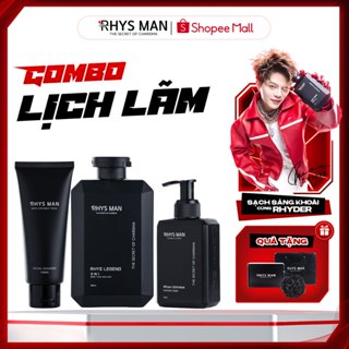 Combo Sữa tắm gội nam 3in1 350ml & Sữa rửa mặt nam 100ml & Dung dịch vệ sinh nam 120ml RHYS MAN