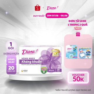 Băng vệ sinh Diana hàng ngày Sensi kháng khuẩn gói 20 miếng