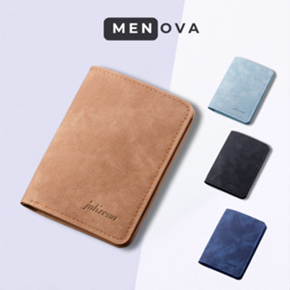  Ví Nam Nữ Mini Dáng Đứng - Chất Da Lộn Mềm Mại - Thiết Kế Trẻ Trung- 5 Ngăn Đựng Thẻ 