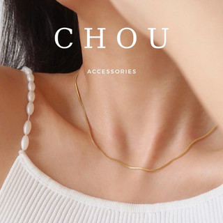  Dây Chuyền Vòng Cổ Titan Không Đen Gỉ Bản Dẹp Mini | CHOU ACCESSORIES | 