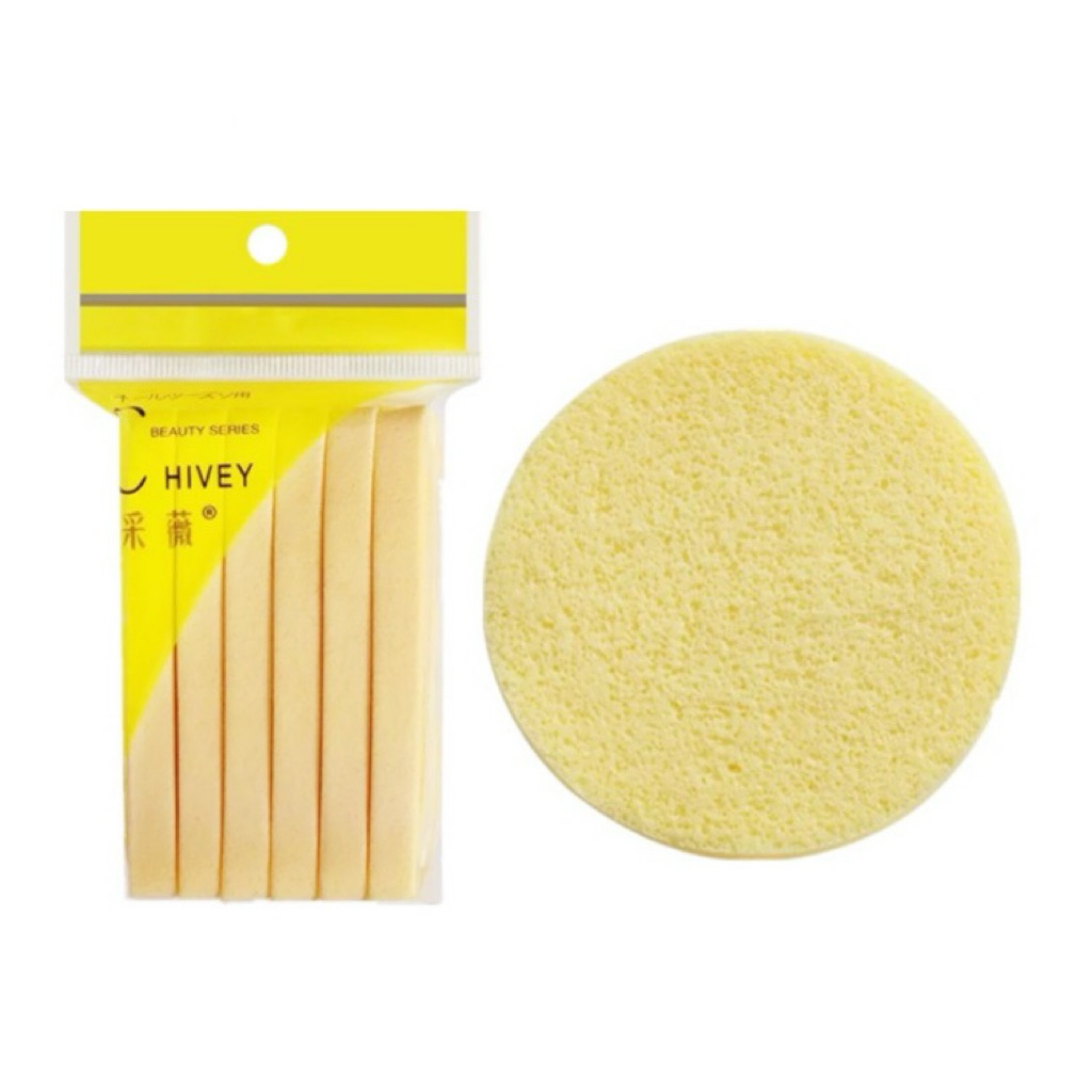 Bọt Biển - Bông Nở Rửa Mặt Chivey 12 Miếng