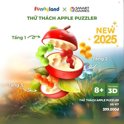 Đồ chơi trí tuệ Smartgames Thử thách 3D Apple Puzzler dành cho bé từ 8 tuổi