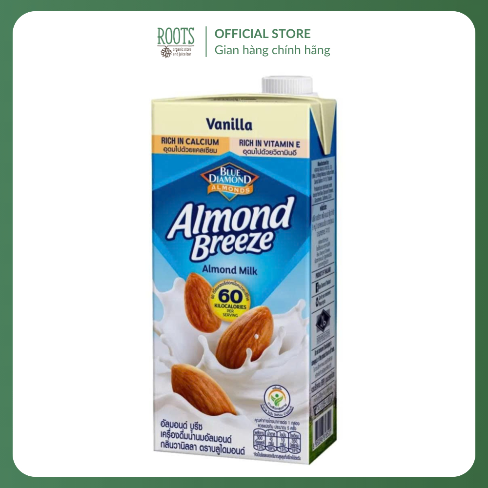 (Ship hỏa tốc) BLUE DIAMOND ALMONDS - Sữa Hạnh Nhân Vani, Almond Breeze, Almond Milk, Vanilla (946ml