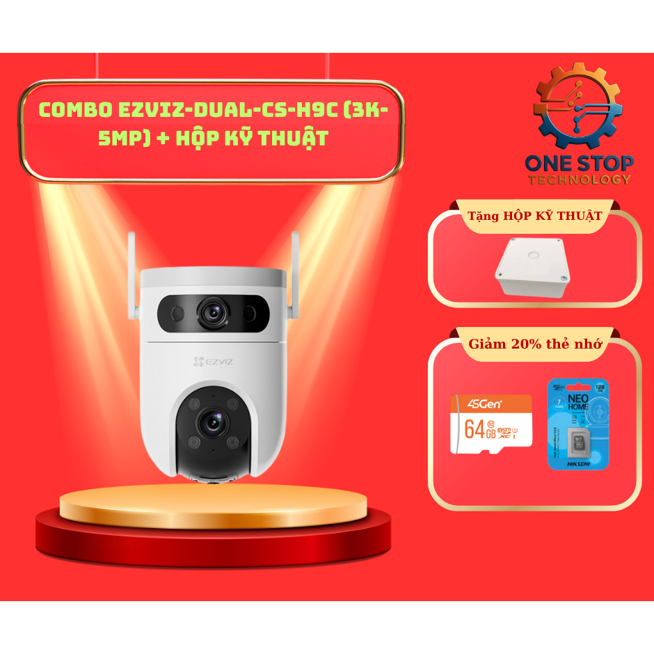 Camera WiFi EZVIZ 2 Mắt H7C/H9C 10MP/8MP ĐÀM THOẠI 2 CHIỀU, BÁO ĐỘNG CHỐNG TRỘM [TẶNG CHÂN ĐẾ/HKT]