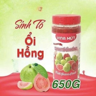 [Sinh tố hũ 650g] Sinh tố Vina Mứt dùng pha chế trà, trà sữa, làm kem, bánh, ya ua, sữa chua, soda,...