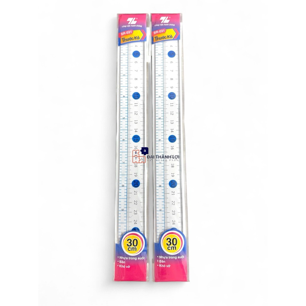 COMBO 2 CÂY Thước thẳng Thiên Long 30 cm SR-031