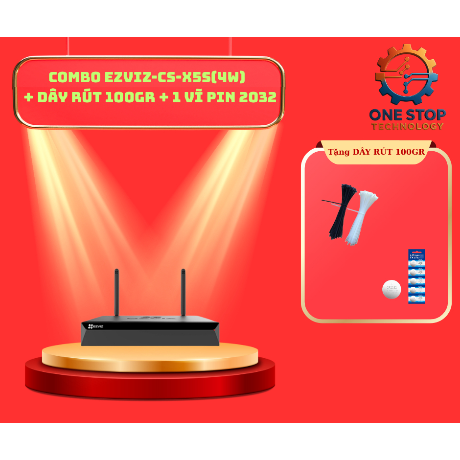 Đầu ghi hình EZVIZ 4/8 Kênh dành cho camera IP Wifi EZVIZ CS-X5S-4W/8W [TẶNG DÂY RÚT + PIN 203