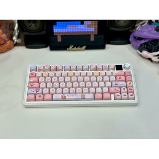 Bàn phím cơ Aula F75 Max  3 mode, led rgb, hostswap Núm xoay Màn hình tùy chỉnh Bảo hành 12 tháng