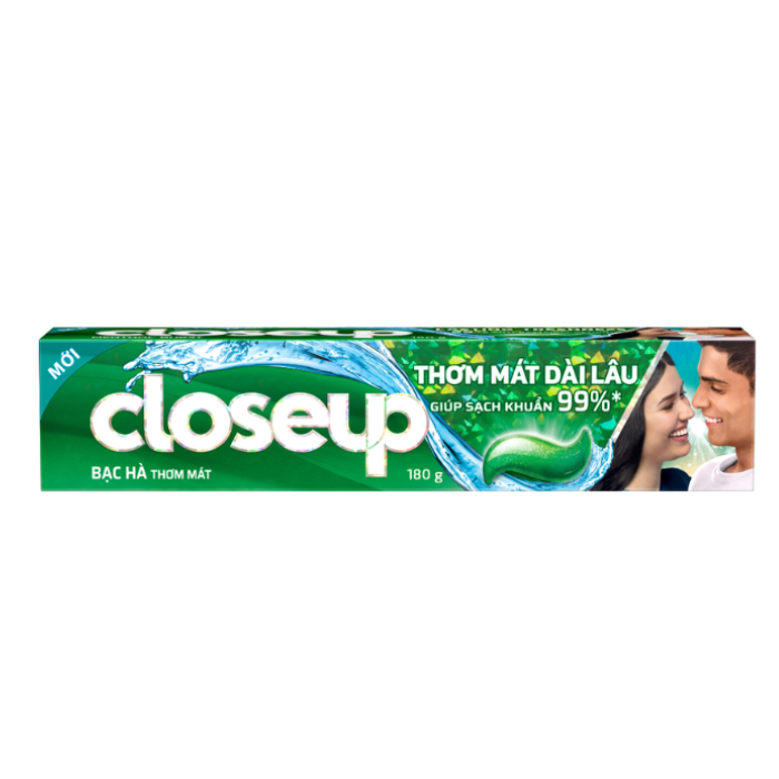 Kem đánh răng CloseUp hương bạc hà the mát 180g