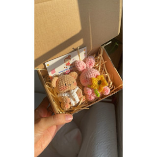  MÓC KHOÁ GẤU HANDMADE   móc khoá đôi nhóm   