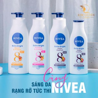 Sữa Dưỡng Thể Giúp Sáng Da Ban Đêm /Ban Ngày Night White Nivea 350ml