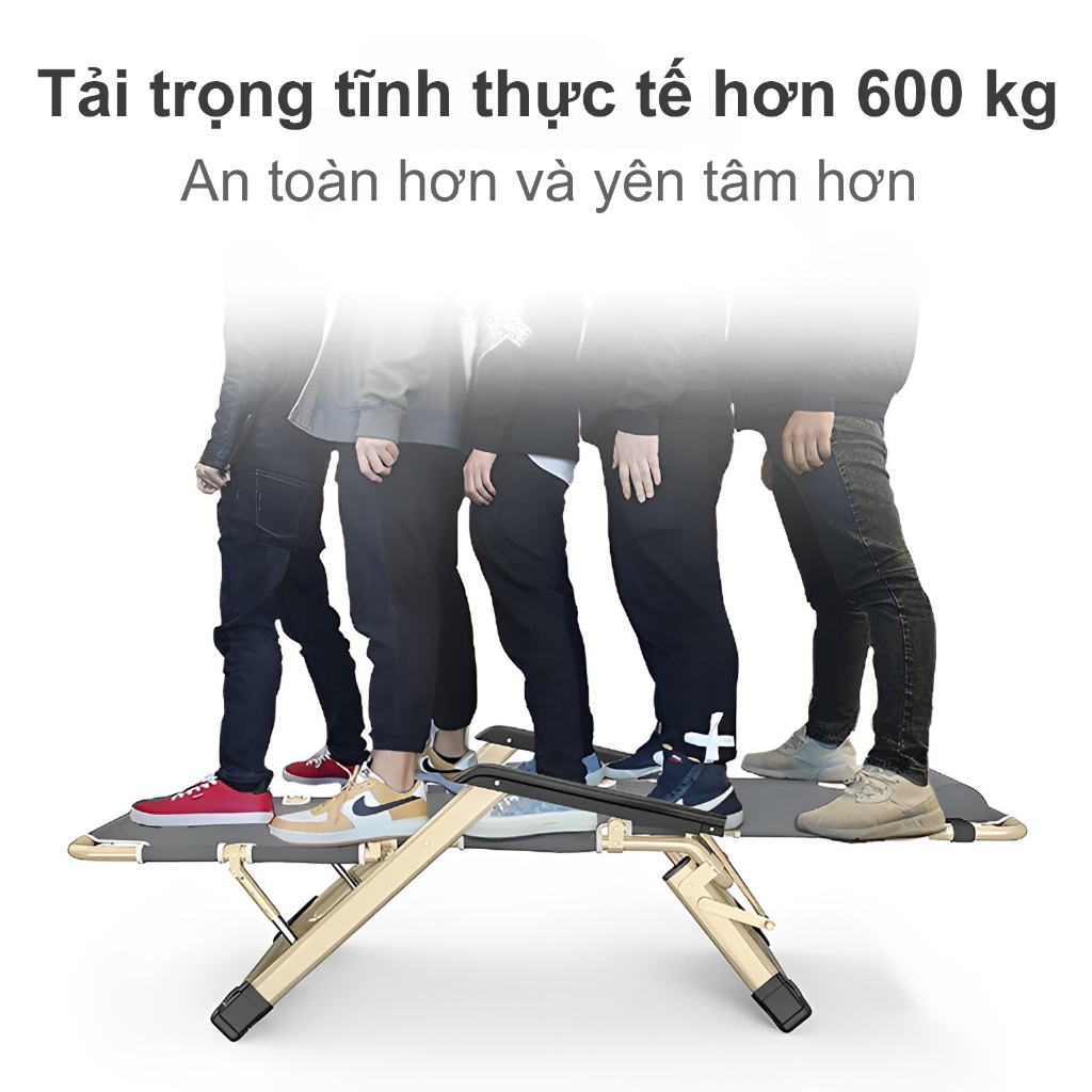 ghế gấp gọn ngủ văn phòng gấp gọn có gối đầu khung hợp kim chịu lực cao cấp Có thể chịu được 200KG | BigBuy360 - bigbuy360.vn