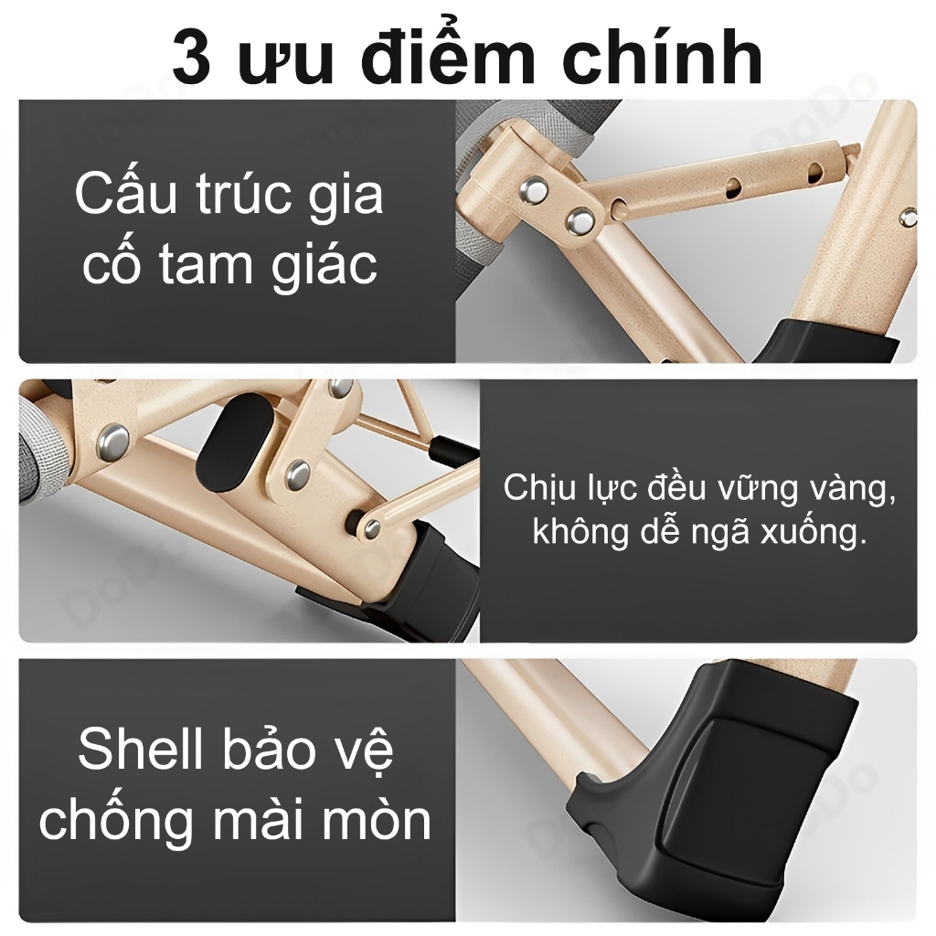 ghế gấp gọn ngủ văn phòng gấp gọn có gối đầu khung hợp kim chịu lực cao cấp Có thể chịu được 200KG | BigBuy360 - bigbuy360.vn