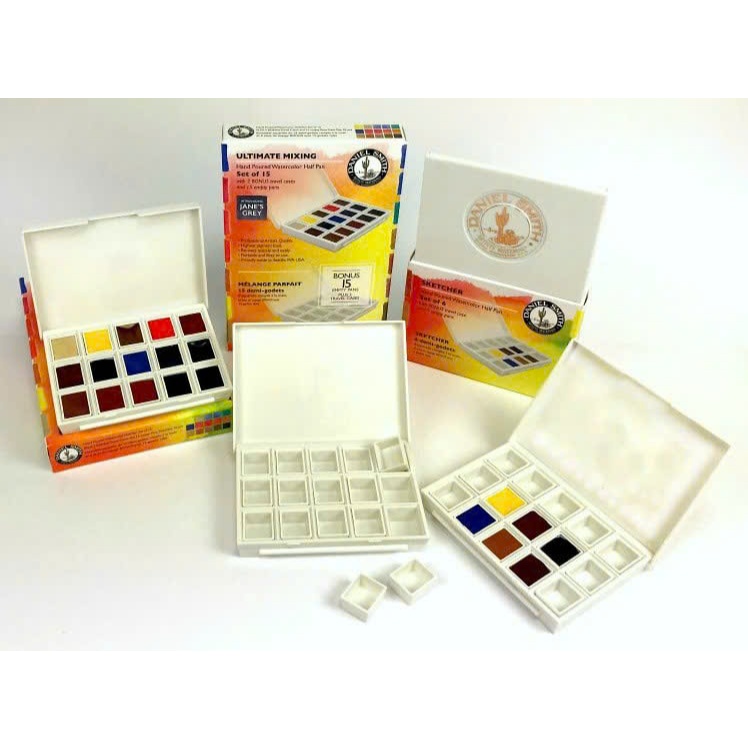 [THEARTSHOP] Màu nước DANIEL SMITH dạng nén - DANIEL SMITH Watercolor Half Pans