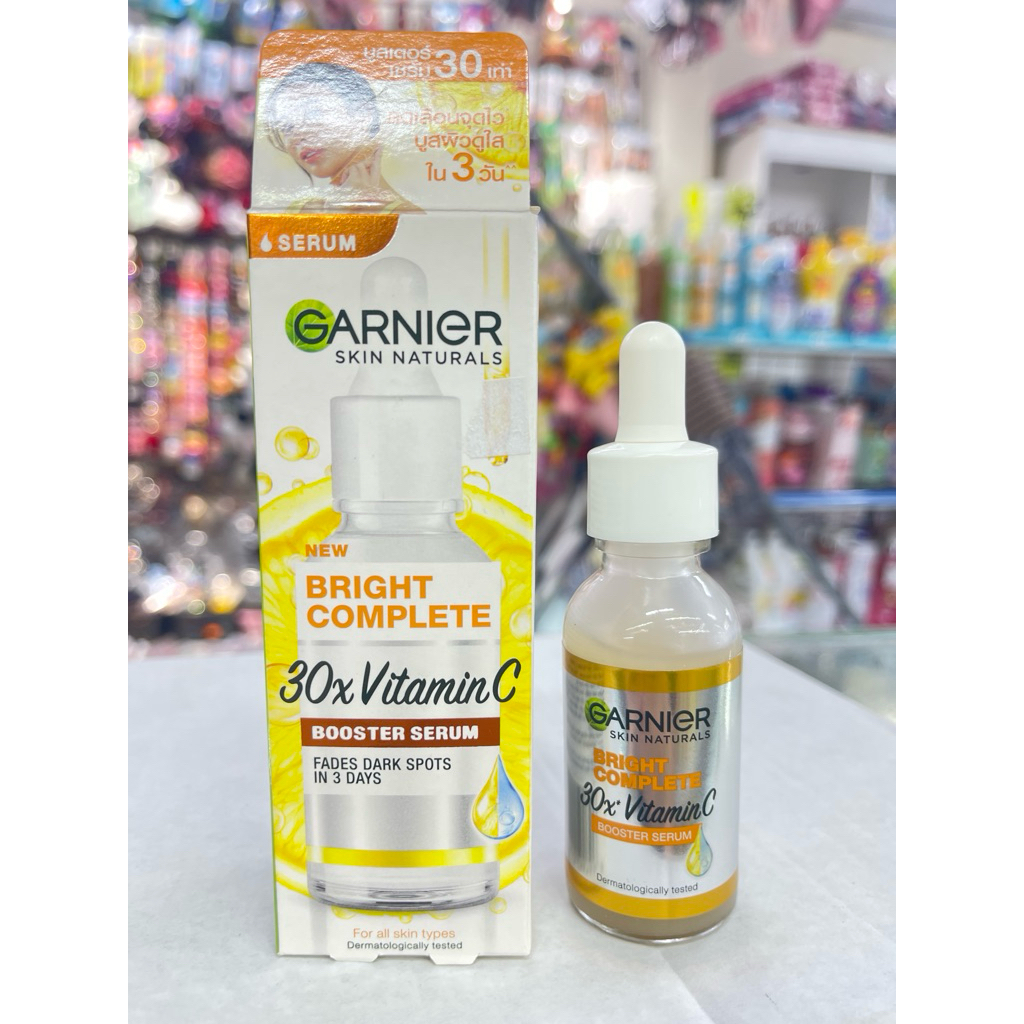 Serum Garnier sáng da mờ thâm Bright Complete 30x Vitamin C Booster Serum