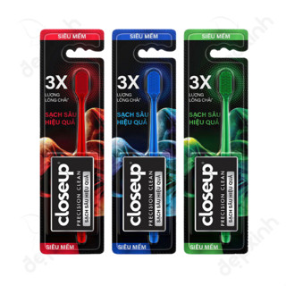 [MÀU NGẪU NHIÊN] Bàn chải đánh răng siêu mềm sạch sâu hiệu quả Closeup Precsion Clean 3x