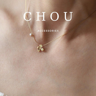  Dây Chuyền Titan Vòng Cổ Titan Hoa Mộc Lan Hạt Ngọc | CHOU ACCESSORIES | 