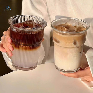  Ly thủy tinh dáng trụ 2 TẦNG MIỆNG LOE 420ML,CỐC LY thuỷ tinh DECOR phong cách RETRO Nhật Bản ly cocktail sinh tố 