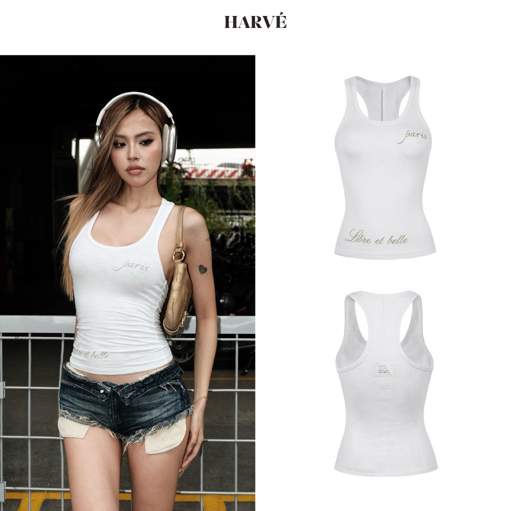 HARVE | ÁO BA LỖ NỮ PARIS  - PARIS TANKTOP | TT1