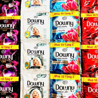 [Dây 10 gói] Nước xả vải Downy nhiều màu