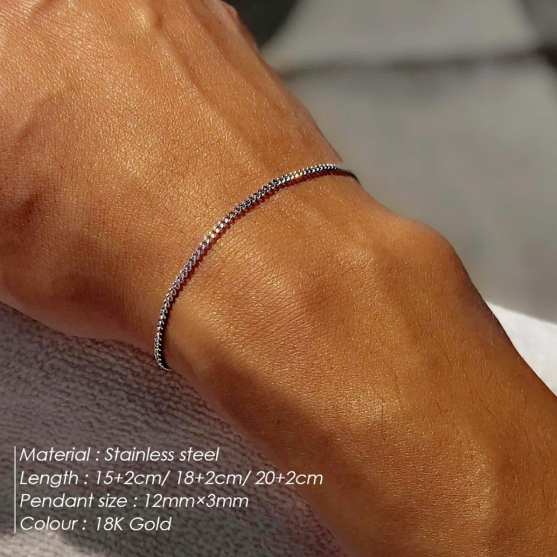 Lắc tay thép không gỉ kháng nước không phai màu bền bỉ nam nữ LAminimal LT31-02