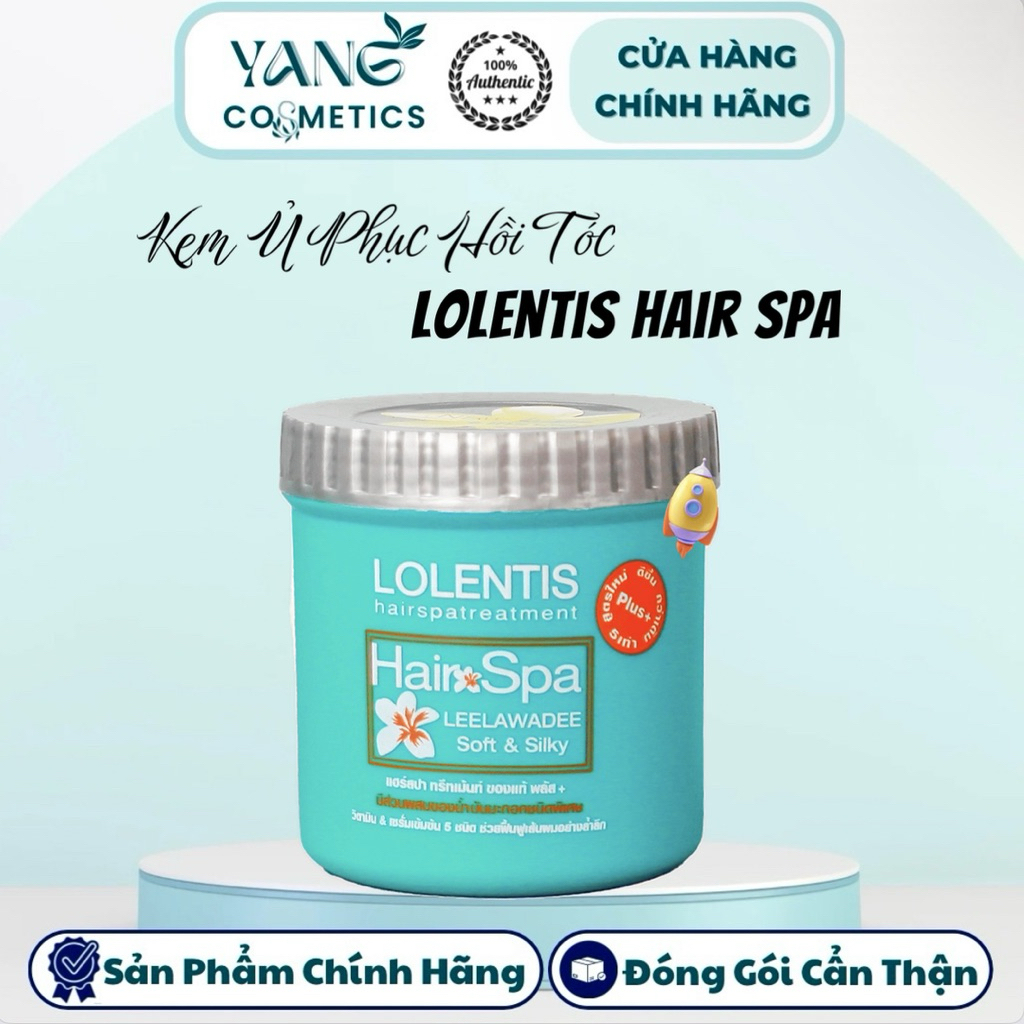Kem Xả Ủ Tóc Lolentis Hair Spa Treatment 500ml, Kem Xả Ủ Tóc Phục Hồi Tóc Hư Tổn LOLENTIS Thái Lan