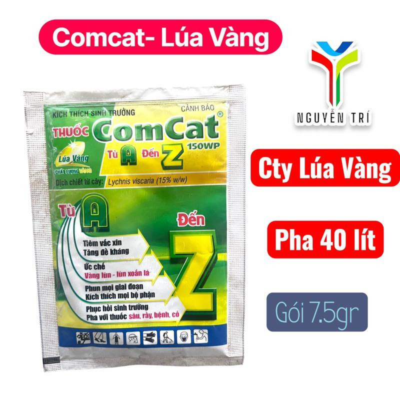 [Gói 7.5gr] Thuốc Kích Thích Sinh Trưởng Comcat 150WP Lúa Vàng - Tăng Đề Kháng, Chống Vàng Lùn