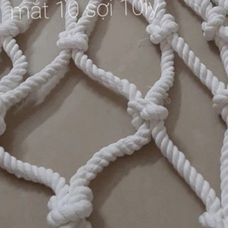 Lưới chắn giếng trời, lưới võng trời homestay sợi 8mm ( mắt 10cm)