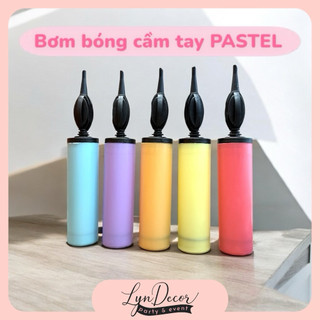 Bơm bóng cầm tay màu PASTEL - LynDecor - Dụng cụ bơm bóng tại nhà