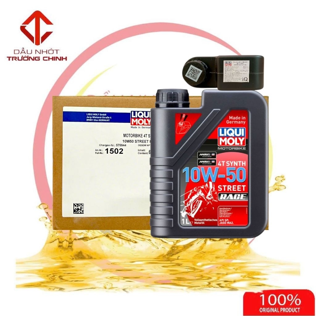 Thùng Nhớt Liqui Moly Synth Street Race 4T 10W50 dành cho xe số