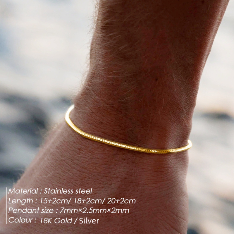 Lắc tay thép không gỉ kháng nước không phai màu bền bỉ nam nữ LAminimal LT31-05