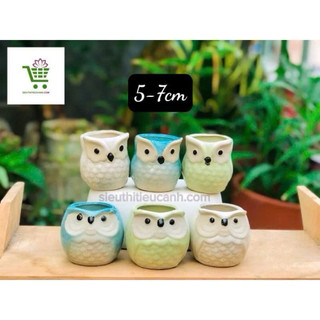 Chậu sứ thú mini 7-13cm