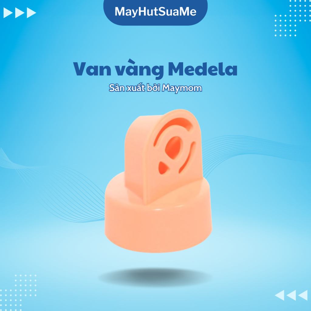 Van vàng Medela sản xuất bởi Maymom - dùng cho máy hút sữa Medela Pump, Swing đơn, Harmony