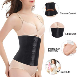Đai gen nịt bụng, SLINE siết eo 4 xương vải dệt co giãn mềm mại chống cuộn