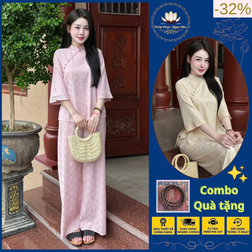 Set Gấm Mười Cúc – Thanh Lịch & Trang Nhã