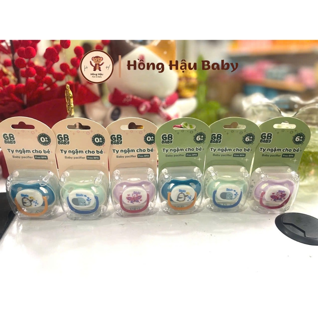 [Chính Hãng] Ty ngậm Silicone cao cấp GB Baby Hàn Quốc Ti ngậm GB Baby Mẫu mới