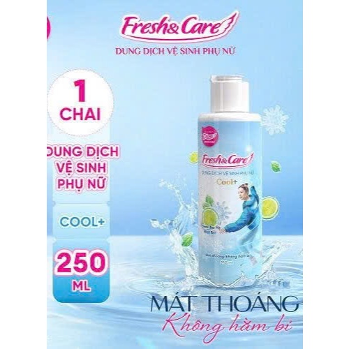 [XẢ DDVS CẬN DATE COMBO 2 CHAI 250ml / 75k ]Dung Dịch Vệ Sinh Phụ Nữ Fresh & Care Cool+ (250ml) Dian