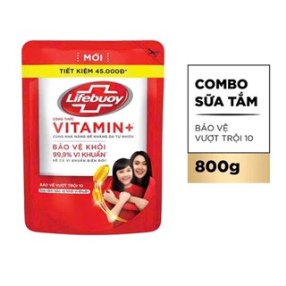 (Date mới) Túi Sữa Tắm Lifebouy Dưỡng Ẩm Bảo Vệ Khỏi Vi Khuẩn 800gr