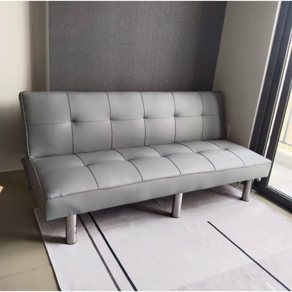 Ghế Sofa Giường Cao Cấp 6 Chân Bọc Vải Nỉ - Da - Nhung, Ghế Sofa Bed 1m7, Chân Inox Chịu Lực Tốt, Gi