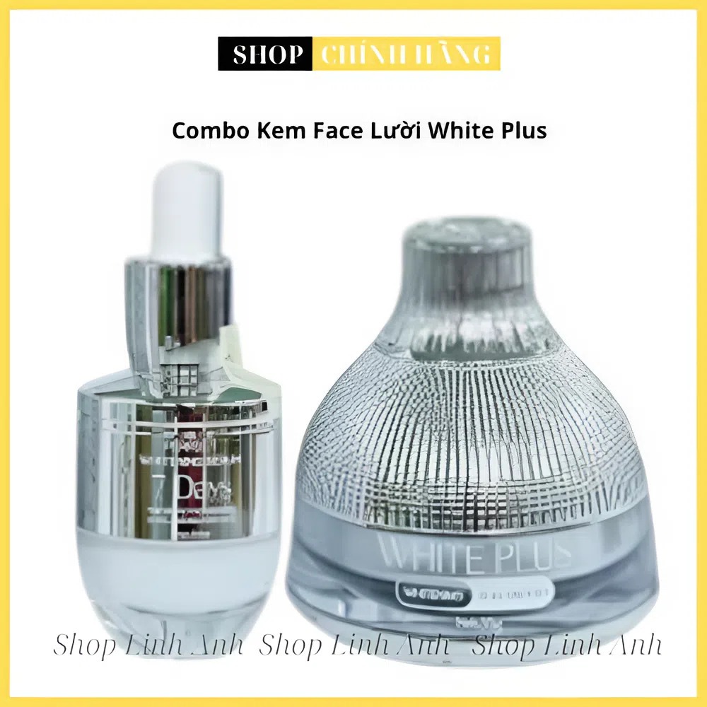 Combo Kem Face Lười White Plus Queenie Skin và Serum 7Days Queenie Skin Chính Hãng