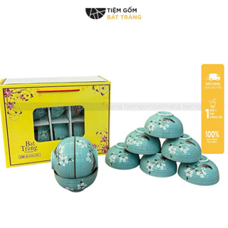  Bát Ăn Cơm Set Bát Con Làm Quà Tặng Bát Sứ Men Kem Nhiều Hoạ Tiết Gốm Sứ Bát Tràng Cao Cấp 