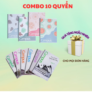 [Sỉ]Combo 10 Vở Kẻ Ngang Campus - Classmate - Mondez 80/120 Trang, Vở Cấp 2 Ghi Chép Định Lượng 60-70gsm cho học sinh