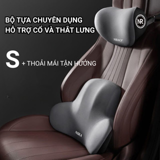 [ Chính Hãng NIRACP ]Gối Tựa Đầu & Tựa Lưng NIRACP Công Thái Học Cho Ghế Ô Tô Bảo Vệ Cột Sống